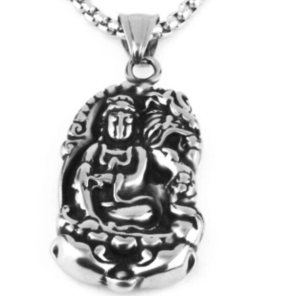 Shakyamuni Buddhist Necklace for Men, BL55590005 - Picture 2 of 6